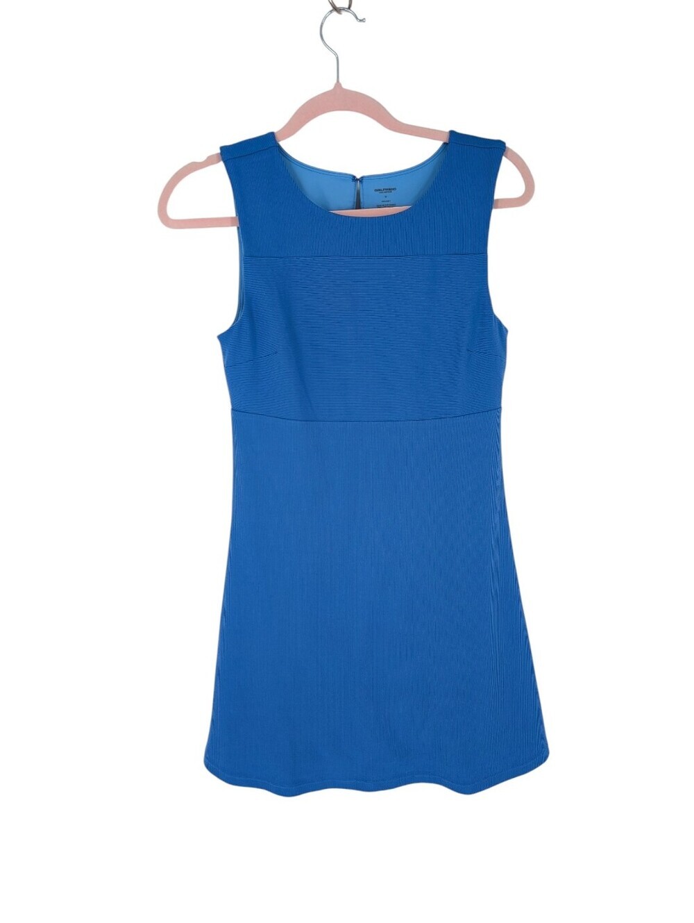 Girlfriend Collective Lucia Sleeveless Active Dress Workout Cobalt Blue Medium